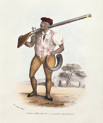 Andries Africander, a Mulatto Hottentot, Illustration from Wild Sports of South Africa by W.C. Harris by William Cornwallis Harris